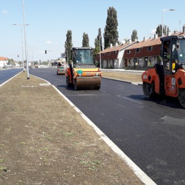 Постављен завршни слој асфалта на делу Сентандрејског пута