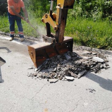 Асфалтиран део Алибеговца, у другом краку трају припремни радови